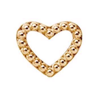 Christina Collect 925 Sterling Silber Heart Dots vergoldetes Herz aus kleinen Silberkugeln, Modell 630-G04